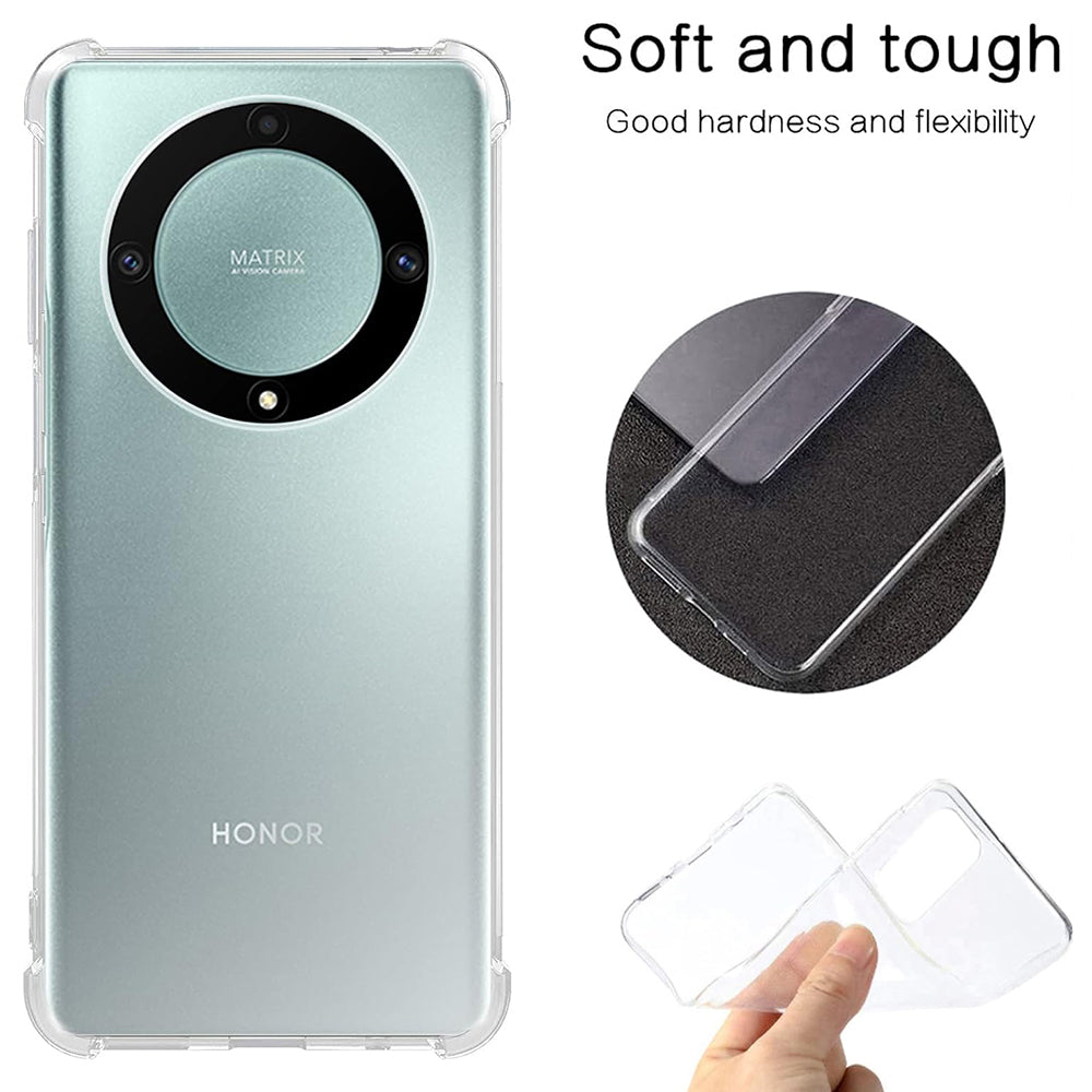 Hülle für Honor Magic5 Lite, Techsuit, stoßfest klar, transparent