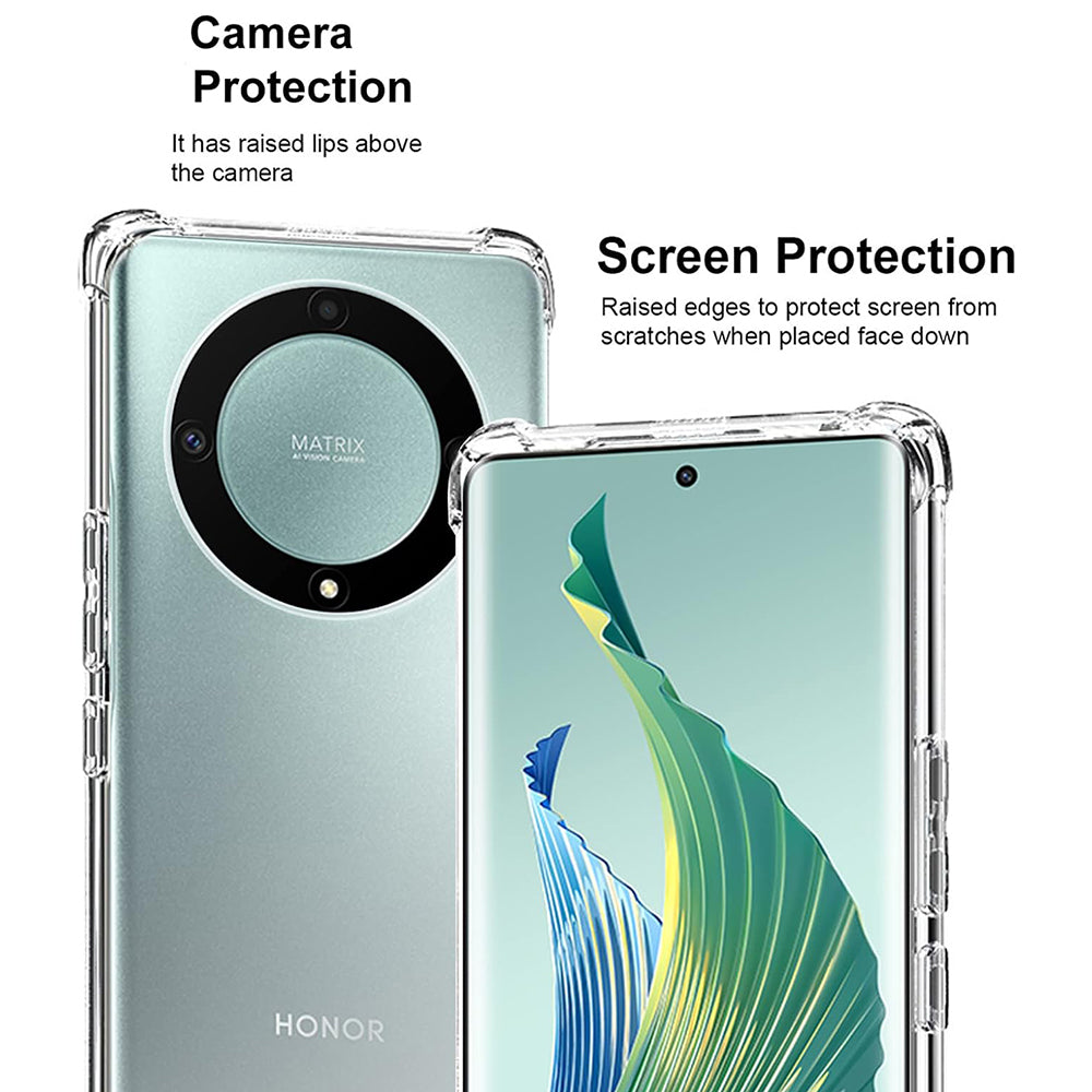 Hülle für Honor Magic5 Lite, Techsuit, stoßfest klar, transparent