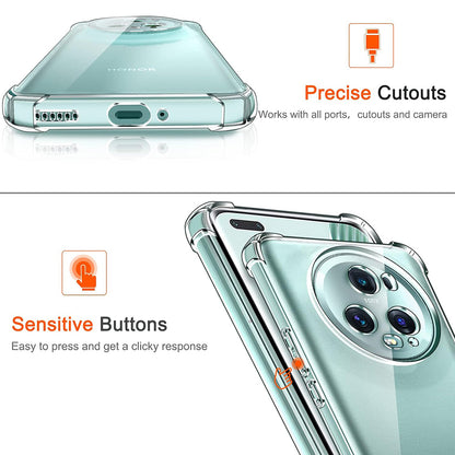 Hülle für Honor Magic5 Pro, Techsuit, stoßfest klar, transparent