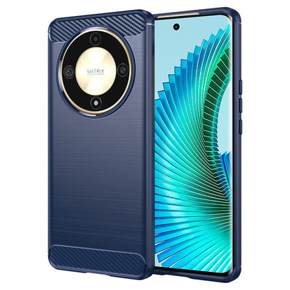 Hülle für Honor Magic6 Lite, Techsuit, Carbon, Blau