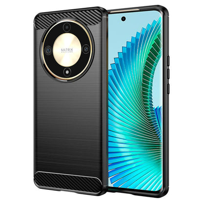 Hülle für Honor Magic6 Lite, Techsuit, Carbon, Schwarz