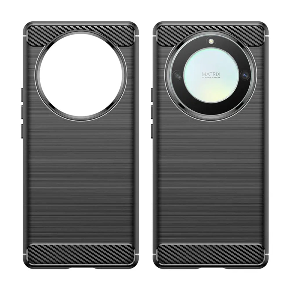 Hülle für Honor Magic6 Lite, Techsuit, Carbon, Schwarz