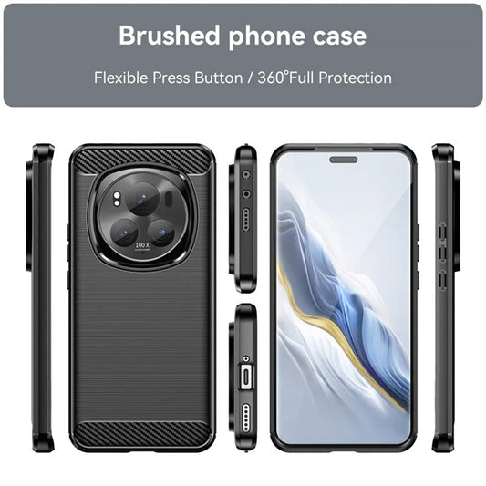 Hülle für Honor Magic7 Pro, Techsuit, Carbon, Blau