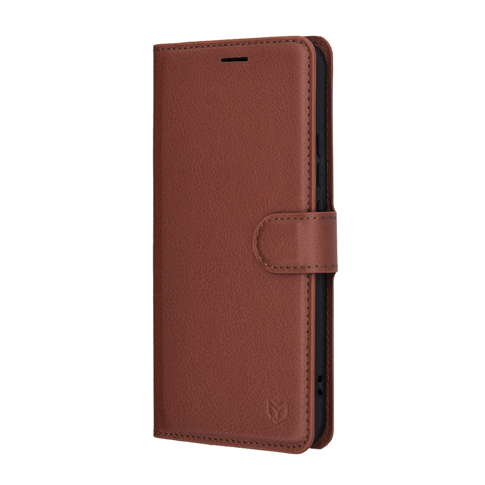Hülle für Honor Magic8 Lite, Techsuit, Leather Folio, Braun