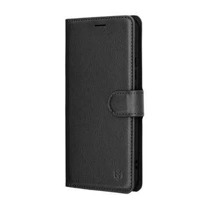 Hülle für Honor Magic8 Lite, Techsuit, Leather Folio, Schwarz