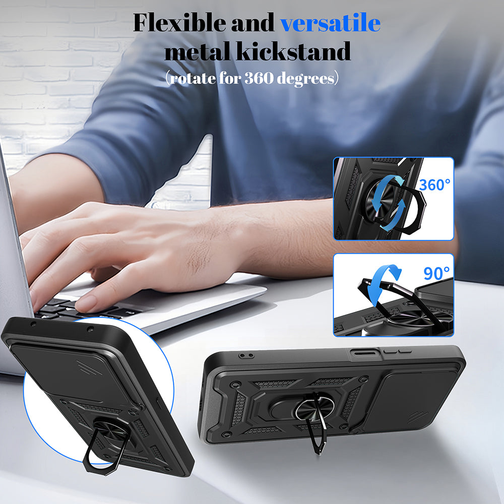 Hülle für Honor X5c Plus, Techsuit, CamShield, Grün