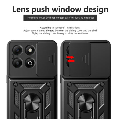 Hülle für Honor X6b, Techsuit, CamShield, Schwarz