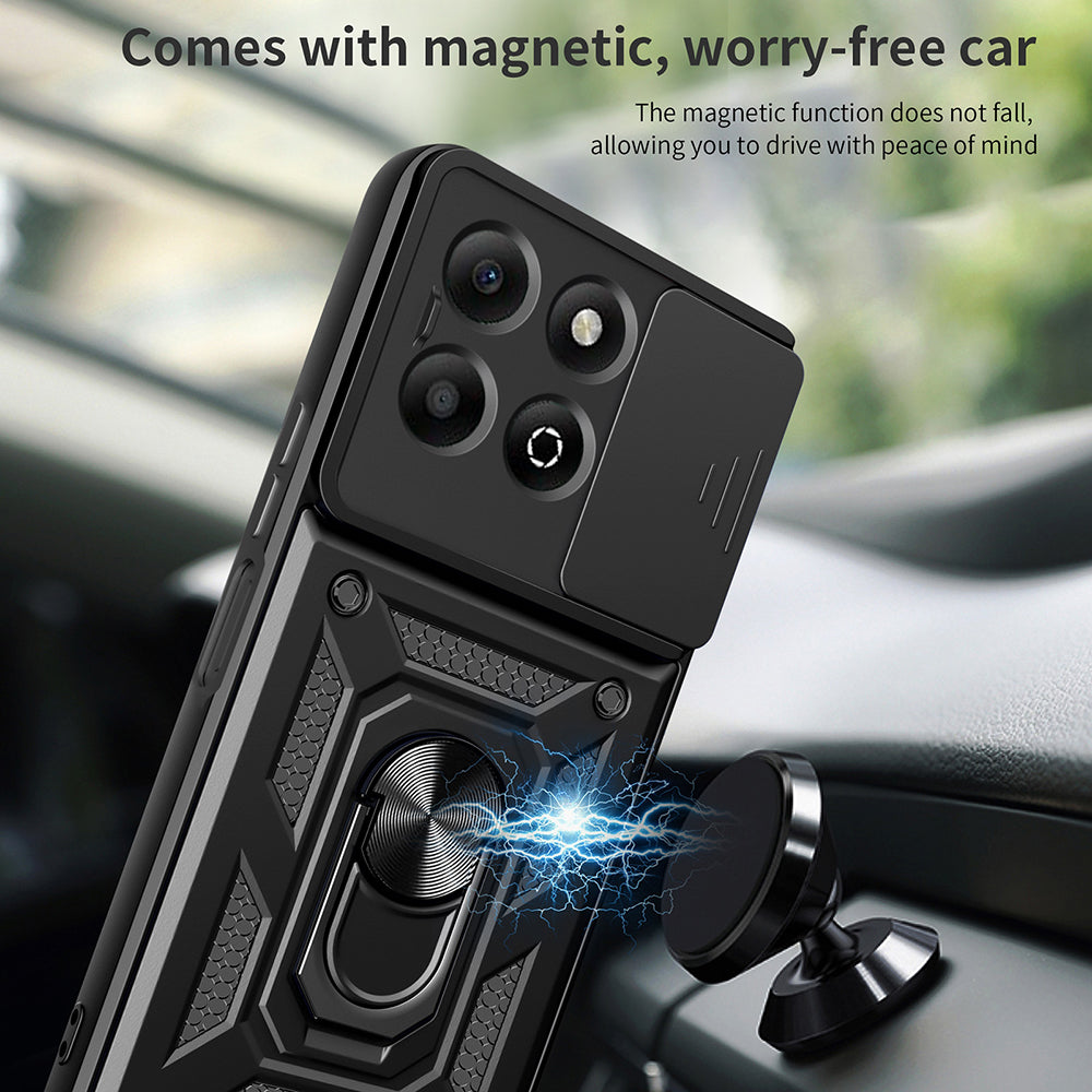 Hülle für Honor X6b, Techsuit, CamShield, Schwarz