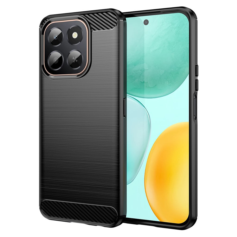 Hülle für Honor X6c, Techsuit, Carbon, Schwarz
