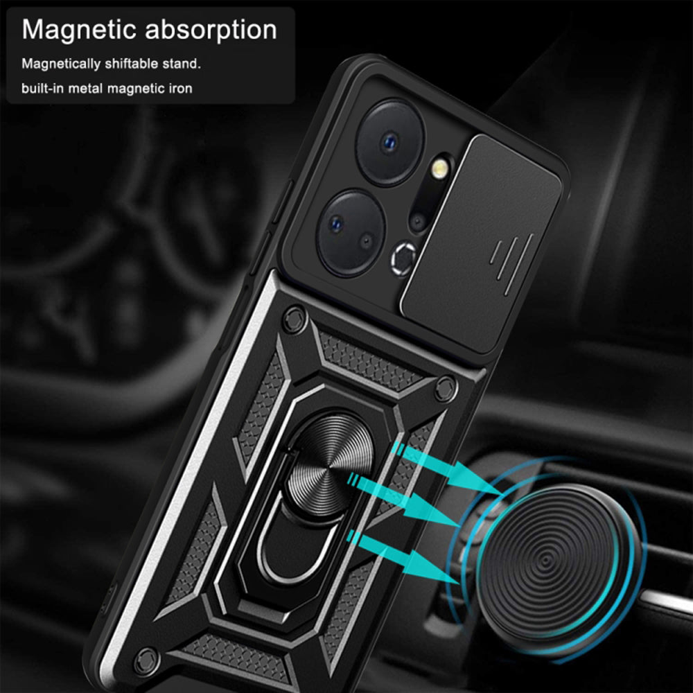 Case for Honor X7a, Techsuit, CamShield, Blue