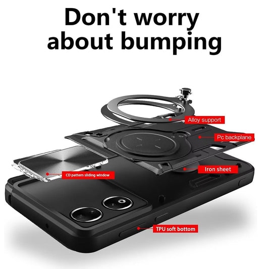 Case for Honor X7b 5G / 90 Smart / X7b 4G, Techsuit, CamGuard Pro, Black