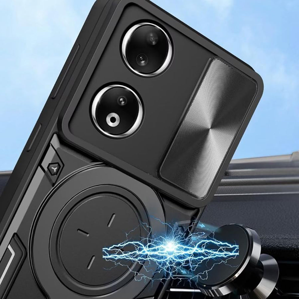Hülle für Honor X7b 5G / 90 Smart / X7b 4G, Techsuit, CamGuard Pro, Schwarz