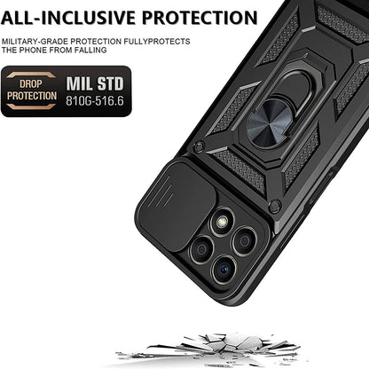Hülle für Honor X8a, Techsuit, CamShield, Schwarz