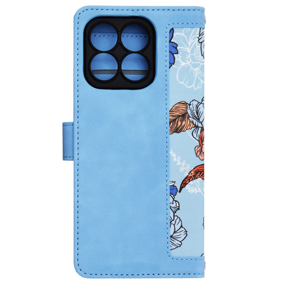 Hülle für Honor X8b, Techsuit, FlipCraft, Blau