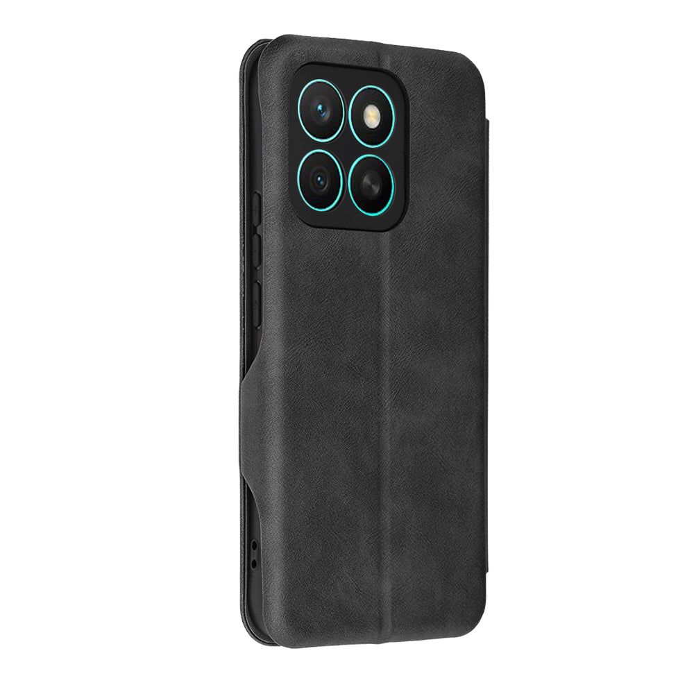 Hülle für Honor X8c, Techsuit, Safe Wallet Plus, Schwarz