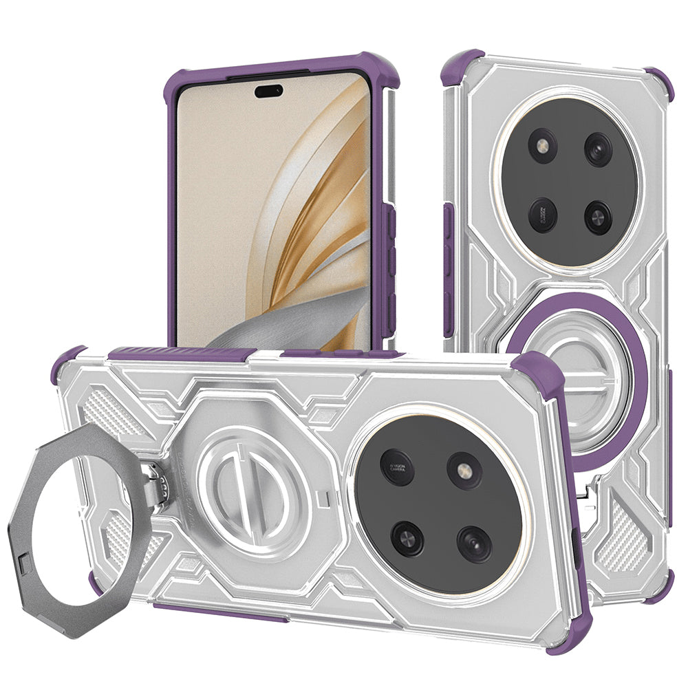 Hülle für Honor X9c / Magic7 Lite, Techsuit, Carbon Shield Pro, Lila