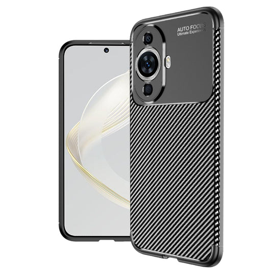 Hülle für Huawei nova 12s / nova 11, Techsuit, CarbonFiber, Schwarz