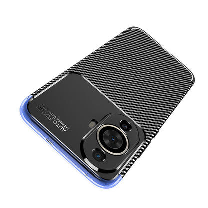 Hülle für Huawei nova 12s / nova 11, Techsuit, CarbonFiber, Schwarz