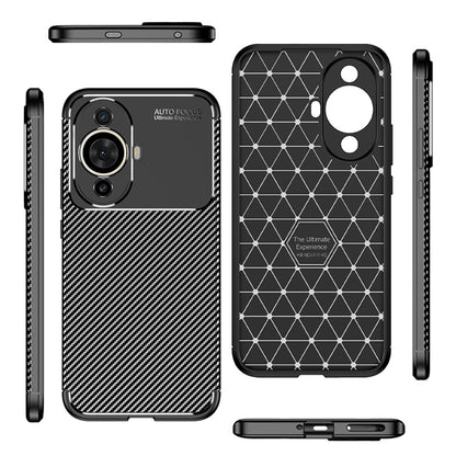 Hülle für Huawei nova 12s / nova 11, Techsuit, CarbonFiber, Schwarz