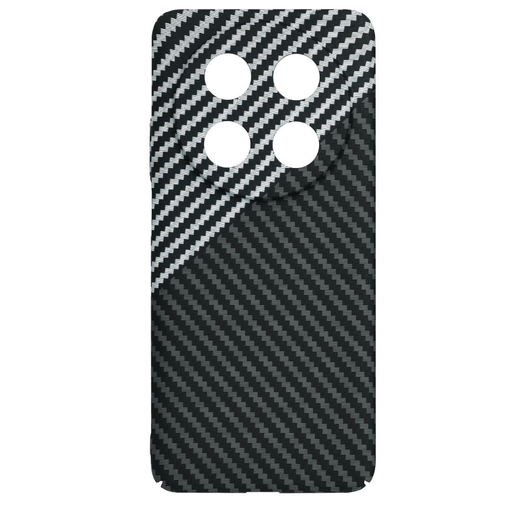 Hülle für Huawei nova 13i / nova 12i, Techsuit, Carbonite FiberShell, Schwarz Grau