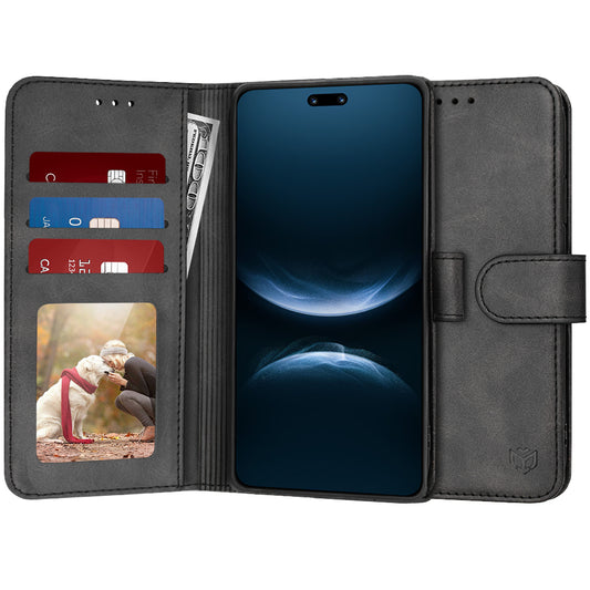 Hülle für Huawei nova 14 Pro, Techsuit, Diary Book, Schwarz