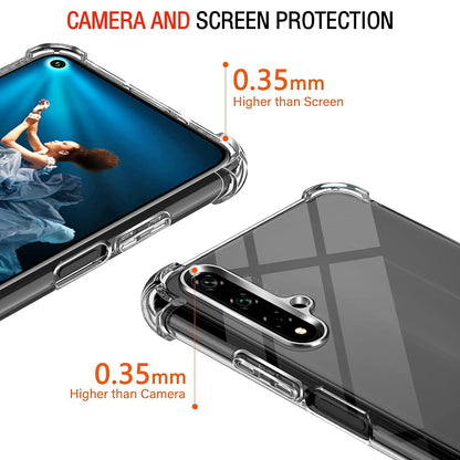 Hülle für Huawei nova 5T / Honor 20, Techsuit, stoßfest klar, transparent