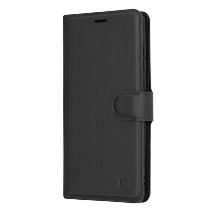 Hülle für Huawei P20 Pro, Techsuit, Leather Folio, Schwarz