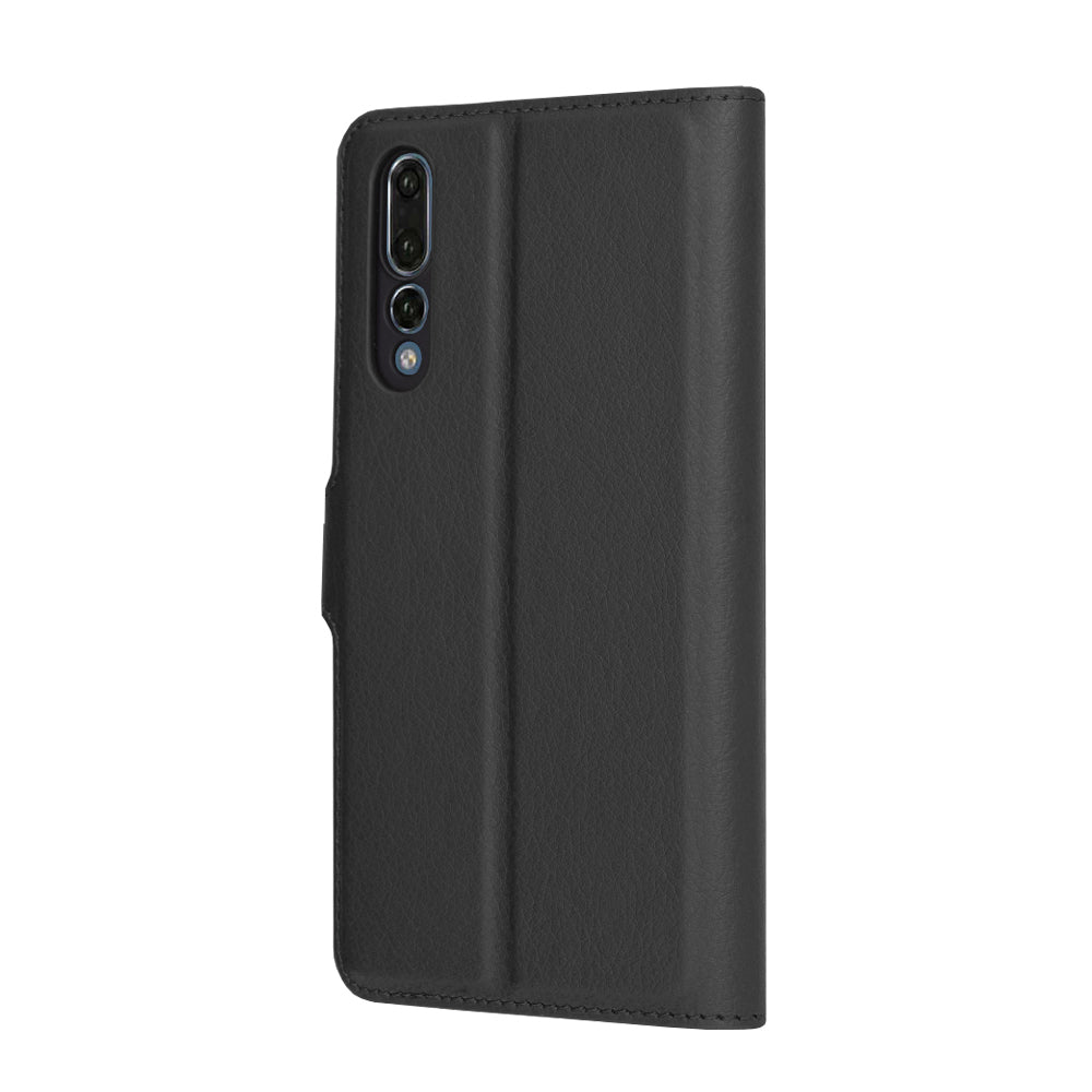 Hülle für Huawei P20 Pro, Techsuit, Leather Folio, Schwarz