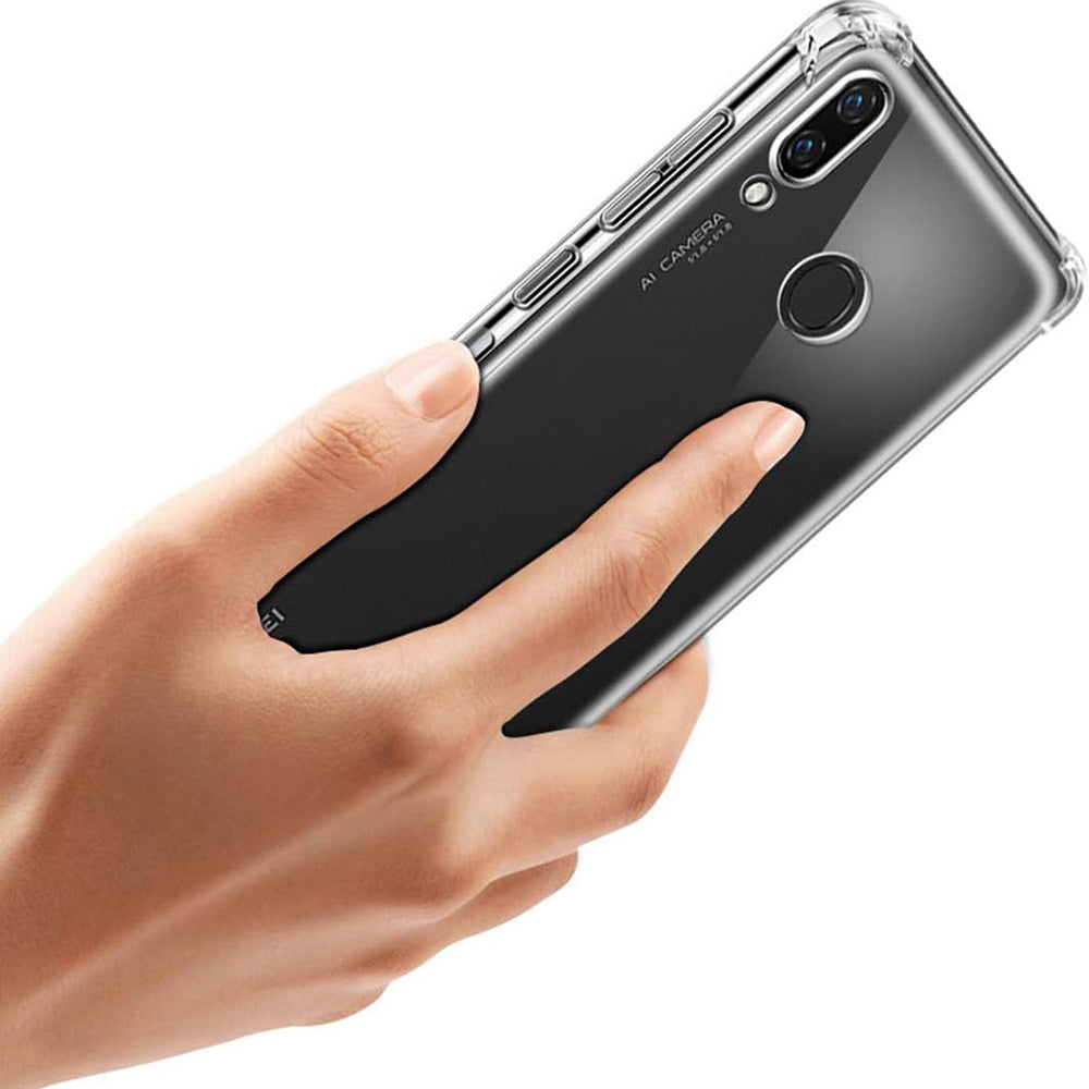 Hülle für Huawei P20, Techsuit, stoßfest klar, transparent