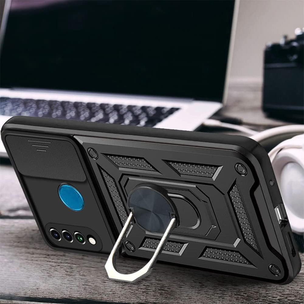 Case for Huawei P30 lite New Edition / P30 lite, Techsuit, CamShield, Black