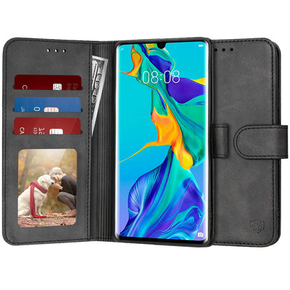 Hülle für Huawei P30 Pro New Edition / P30 Pro, Techsuit, Diary Book, Schwarz