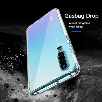 Hülle für Huawei P30, Techsuit, stoßfest klar, transparent