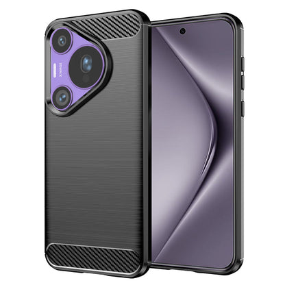 Case for Huawei Pura 70 Pro, Techsuit, Carbon, Black