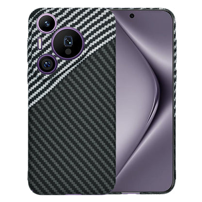 Hülle für Huawei Pura 70 Pro, Techsuit, Carbonite FiberShell, Schwarz Grau