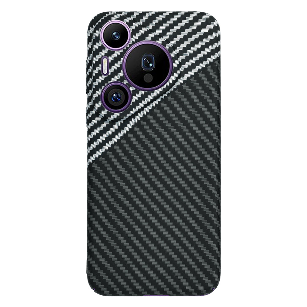 Hülle für Huawei Pura 70 Pro, Techsuit, Carbonite FiberShell, Schwarz Grau