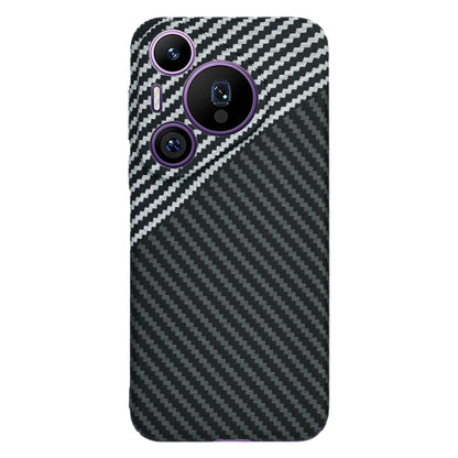 Hülle für Huawei Pura 70 Pro, Techsuit, Carbonite FiberShell, Schwarz Grau