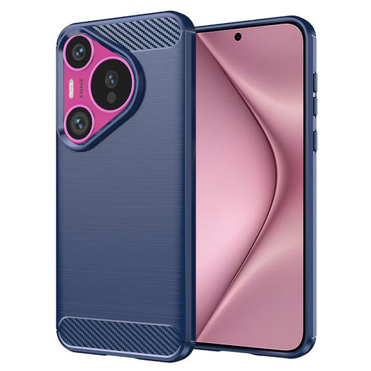 Hülle für Huawei Pura 70, Techsuit, Carbon, Blau