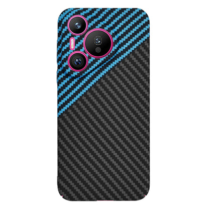 Hülle für Huawei Pura 70, Techsuit, Carbonite FiberShell, Schwarz Blau