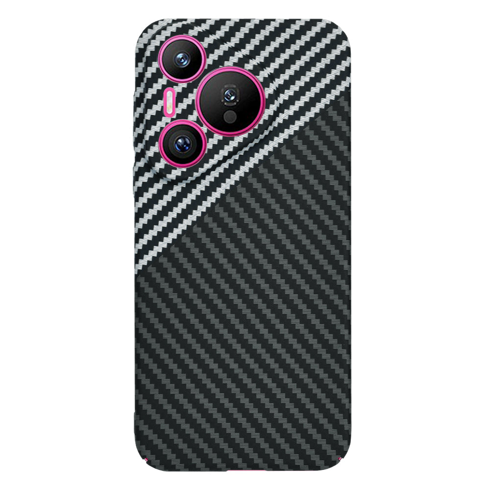 Hülle für Huawei Pura 70, Techsuit, Carbonite FiberShell, Schwarz Grau
