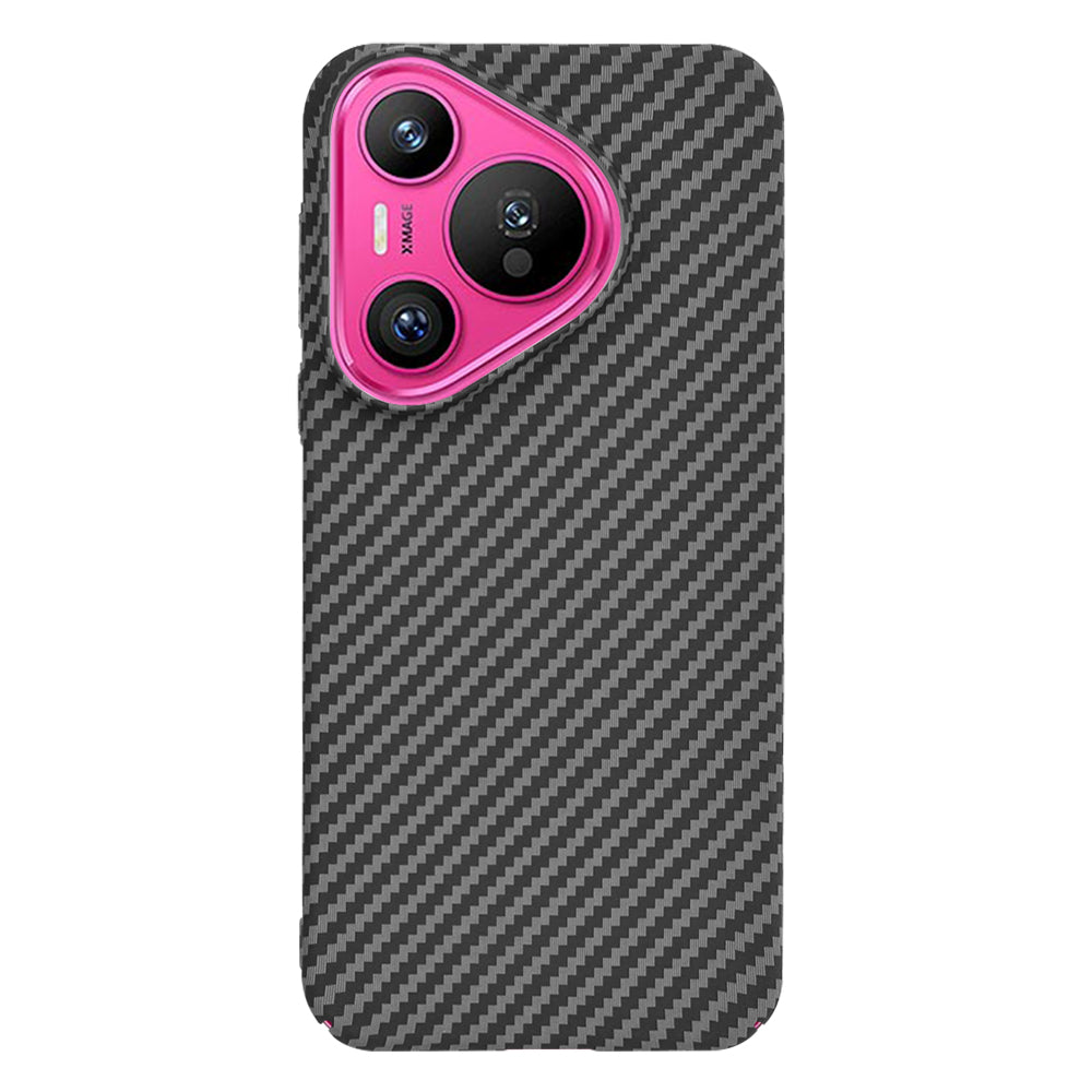 Hülle für Huawei Pura 70, Techsuit, Carbonite FiberShell, Schwarz