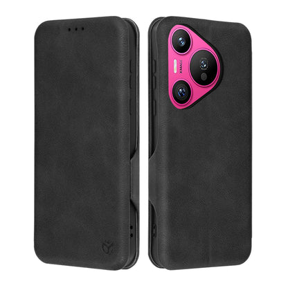 Hülle für Huawei Pura 70, Techsuit, Safe Wallet Plus, Schwarz