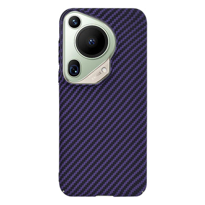 Hülle für Huawei Pura 70 Ultra, Techsuit, Carbonite FiberShell, Lila