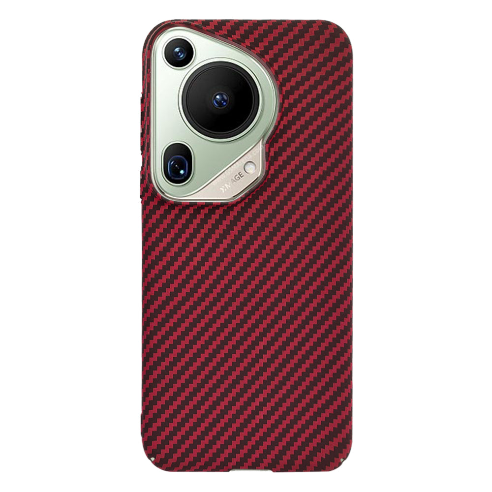 Case for Huawei Pura 70 Ultra, Techsuit, Carbonite FiberShell, Red