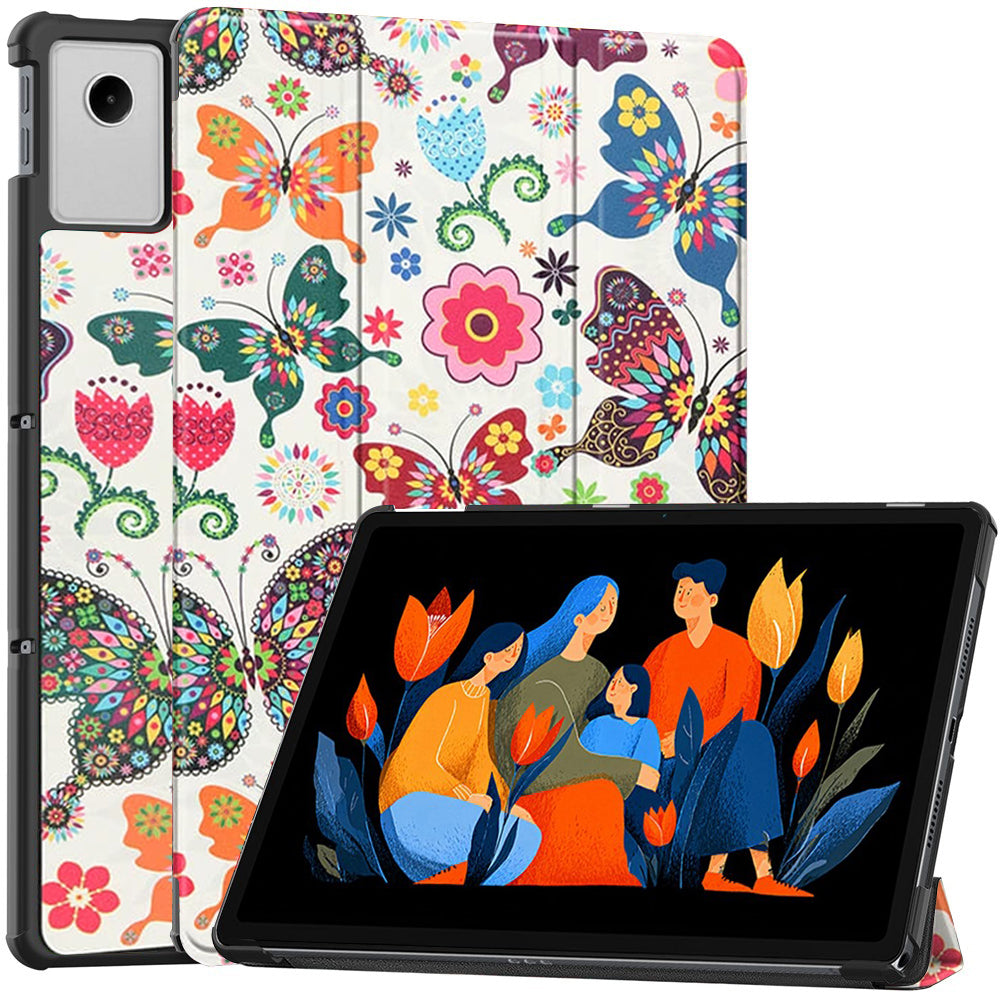 Hülle für Lenovo Idea Tab Plus, Techsuit, FoldPro Butterfly, Mehrfarbig