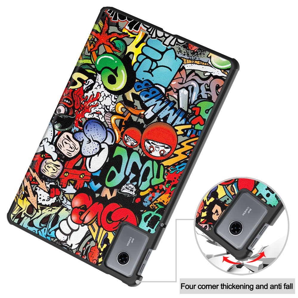 Hülle für Lenovo Idea Tab Plus, Techsuit, FoldPro Urban Vibe, Mehrfarbig
