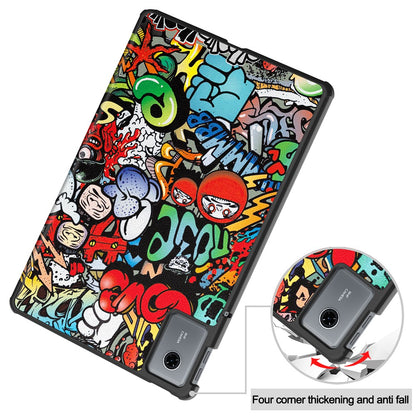 Hülle für Lenovo Idea Tab Plus, Techsuit, FoldPro Urban Vibe, Mehrfarbig