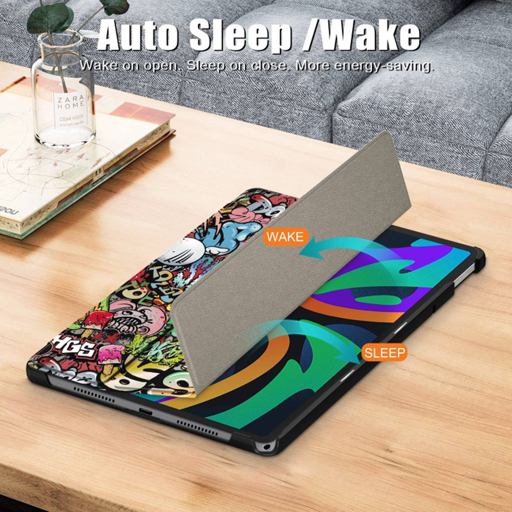 Hülle für Lenovo Tab M11, Techsuit, FoldPro Urban Vibe, Mehrfarbig