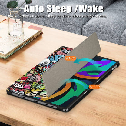 Hülle für Lenovo Tab M11, Techsuit, FoldPro Urban Vibe, Mehrfarbig