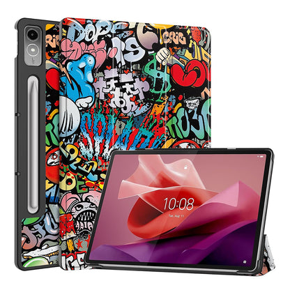 Hülle für Lenovo Tab P12, Techsuit, FoldPro Urban Vibe, Mehrfarbig