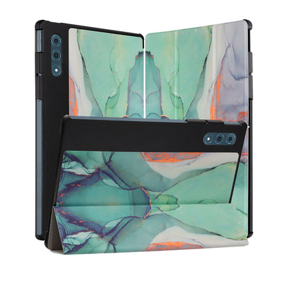 Hülle für Lenovo Yoga Tab Plus, Techsuit, FoldPro Green Time, Mehrfarbig